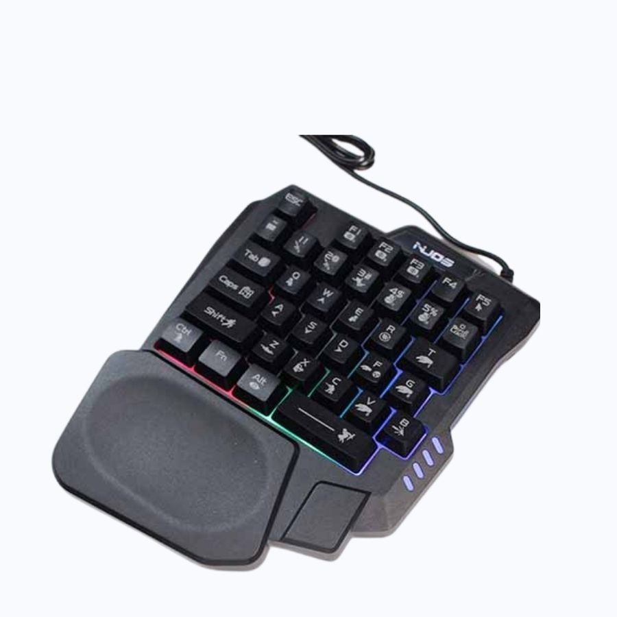 Combo bàn phím 1 tay gaming K15 chơi các game liên quân,freefire,...trên điện thoại