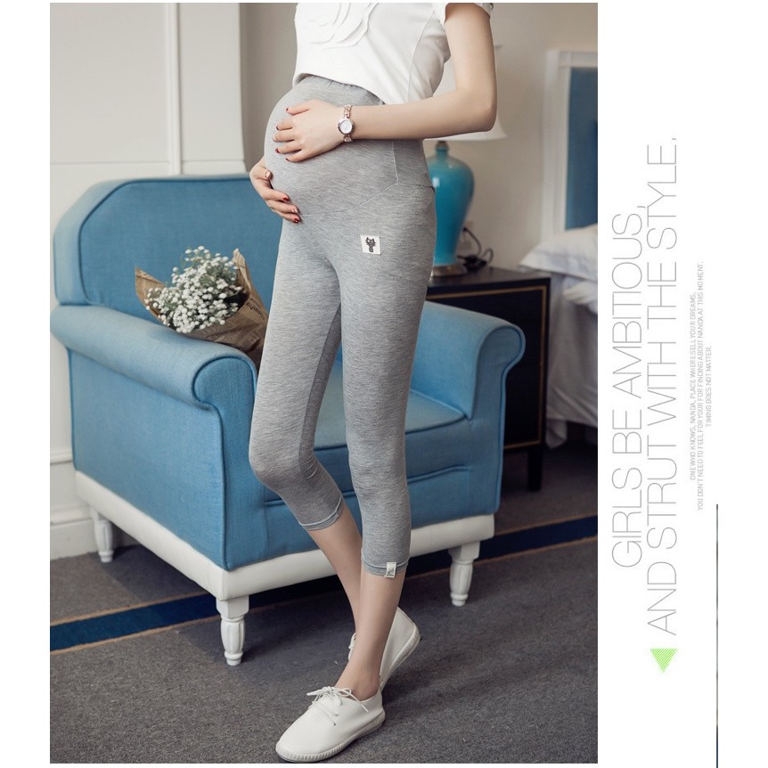 Quần legging bầu lửng cotton dày đẹp