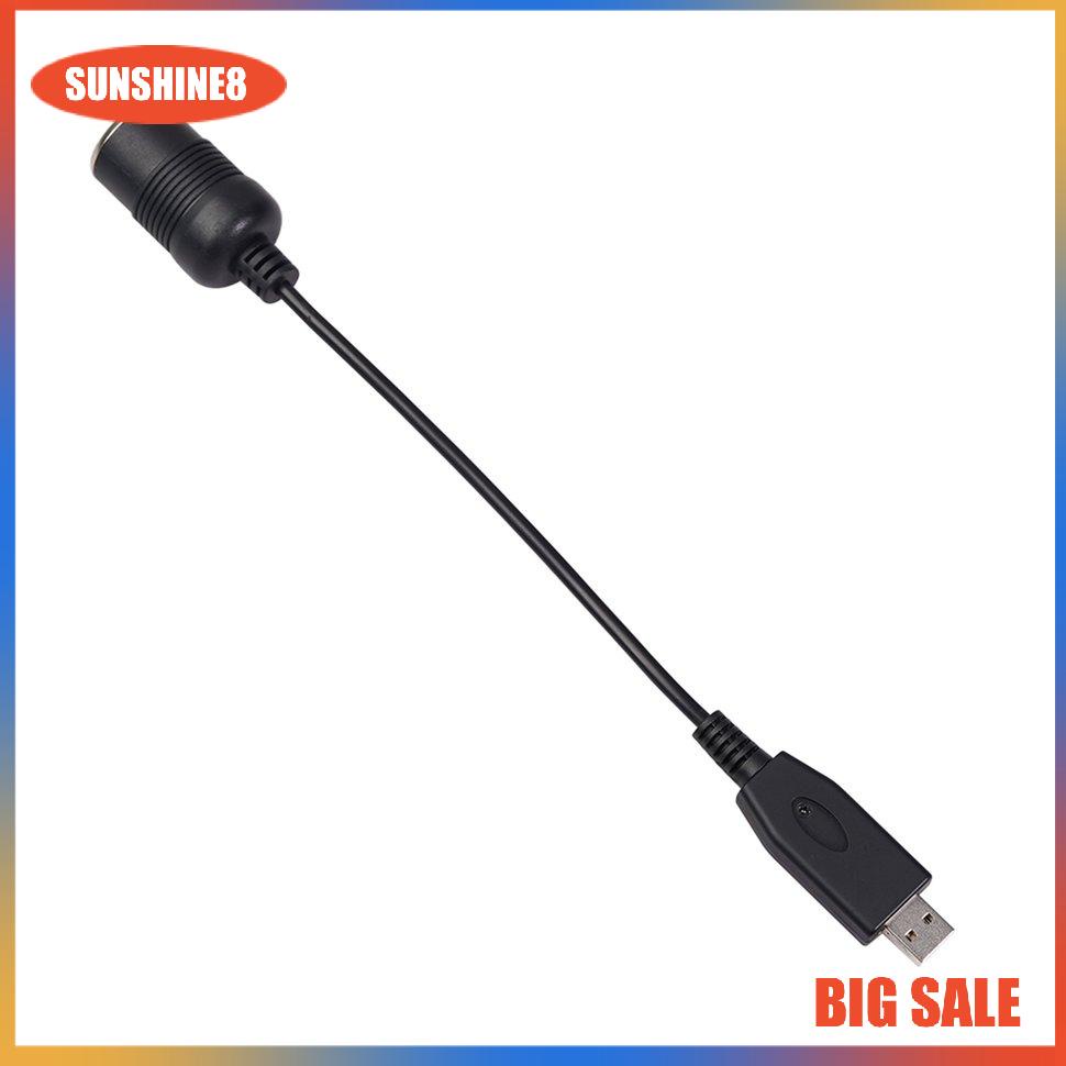 【SUN】Converter Adapter Usb Port To 12v Car Cigarette Lighter Socket Female Cord