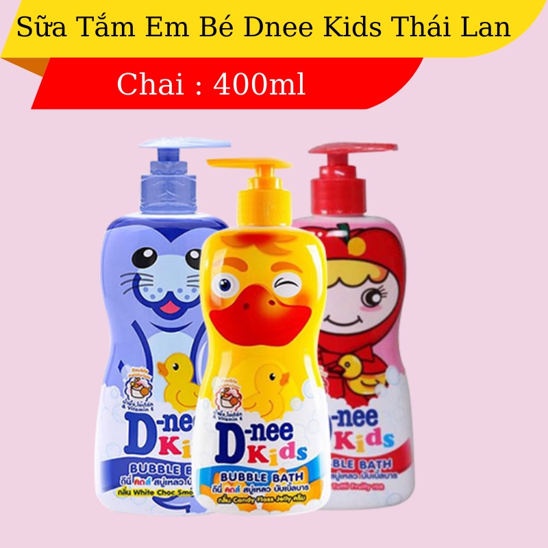 Sữa tắm gội em bé Dnee Kids Hình Thú 400ML