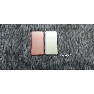 Bao Da Clear View Cover Standing Samsung J6 Plus