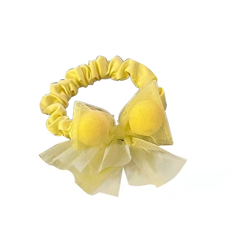 Dây Cột Tóc Co Giãn Đính Nơ Nhiều Màu Thời Trang Mùa Hè Cho Bé Gái