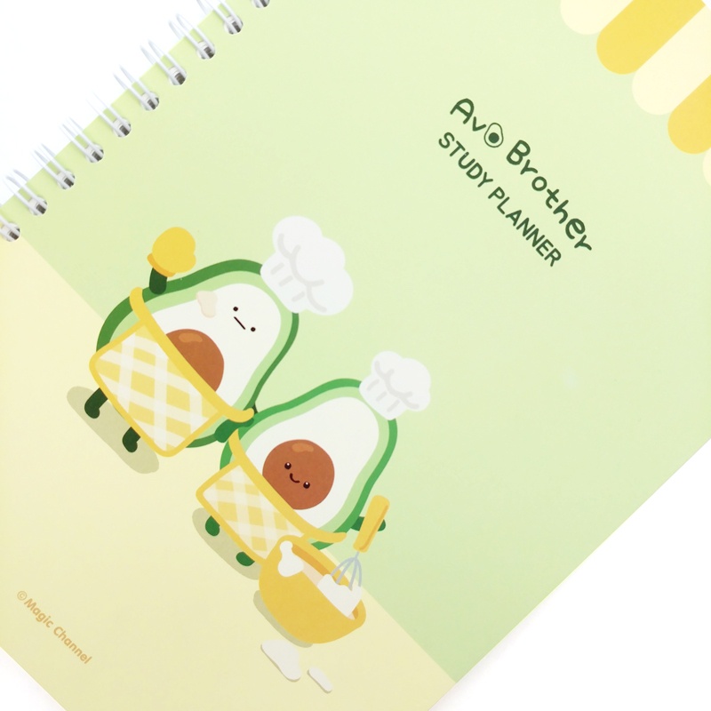 Sổ Lò Xo Lên Kế Hoạch Avo Brother Study Planner - Magic Channel - Màu Xanh Lá