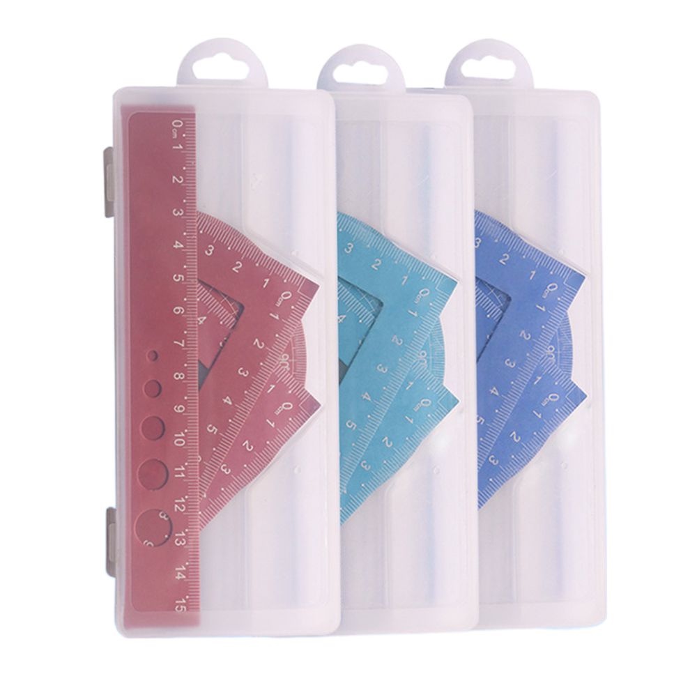 Bộ Thước Đo Hình Tam Giác Dùng Vẽ Toán Học Dành Cho Học Sinh / Văn Phòng