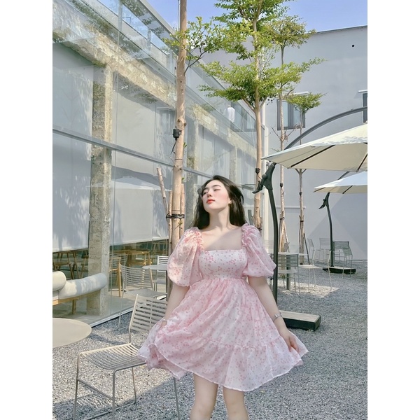 Đầm Nữ BabyDoll Bản Giới Hạn, Đầm Nữ Dáng Xoè Thiết Kế Cao Cấp , Vải Hoa Nhí Lót Đầy Đủ, 2 Màu
