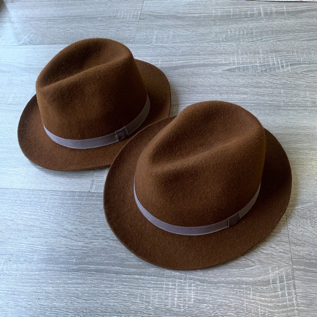 Nón NHẬP KHẨU Fedora Vành 6cm Nỉ Xịn 100% (Đóng khung chống SHOCK)