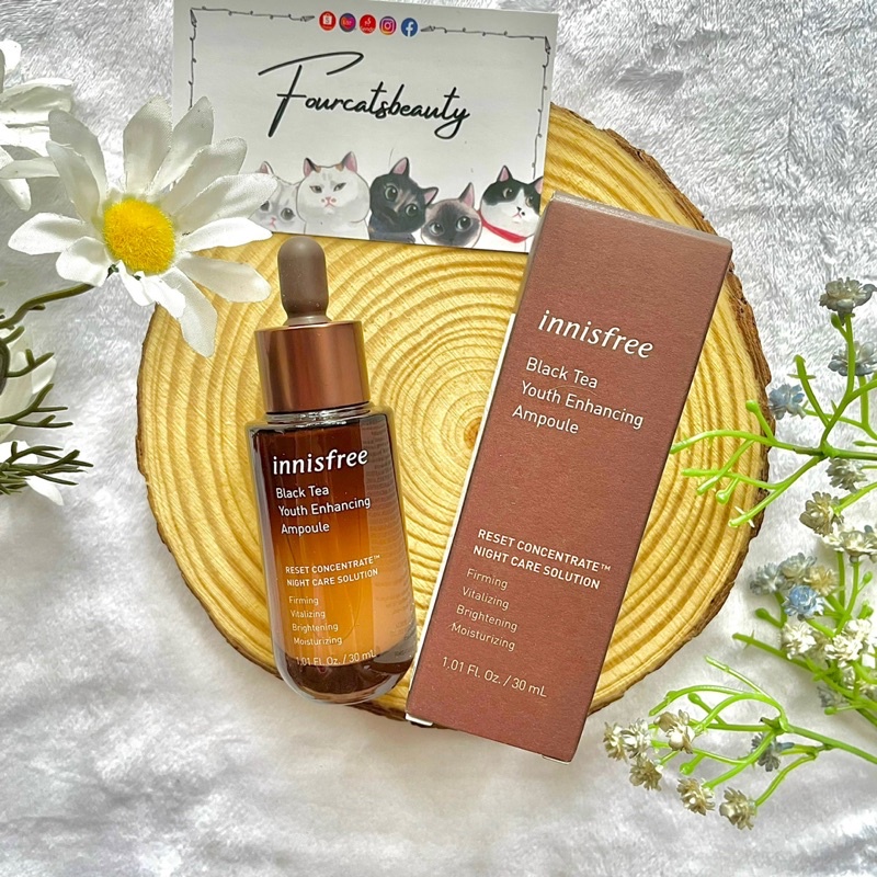 Bộ Sản Phẩm Chống Lão Hóa Cao Cấp Innisfree Black Tea Youth Enhancing