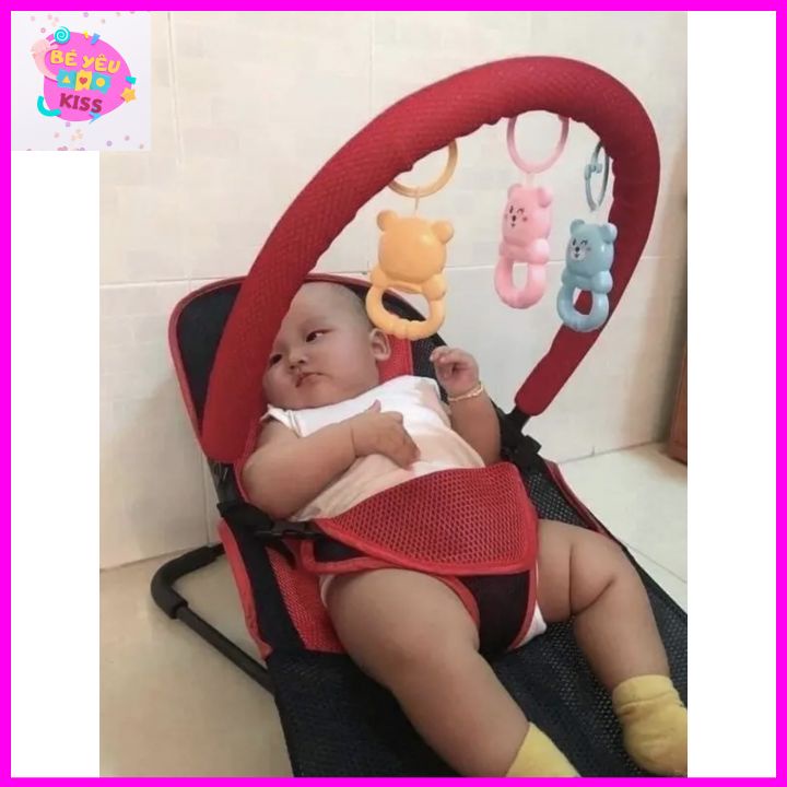 Ghế rung , ghế nhún cho bé siêu chắc chân thẳng có gối   .