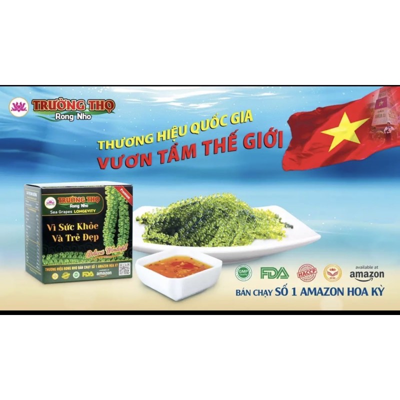 Rong nho Tách nước trường thọ Chính Hãng Kèm xốt mè