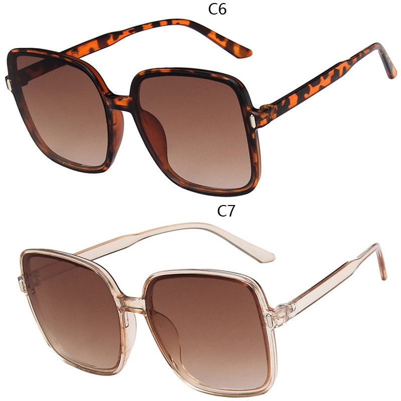 Kính mát gọng vuông màu gradient thời trang cho nam và nữ