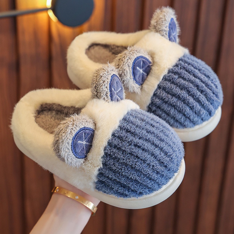 (TH25) Dép Bông Trẻ Em, Dép Lông Cho Bé Họa Tiết Đáng Yêu