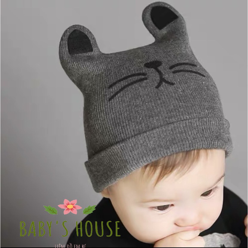 Mũ len hình mặt mèo cho bé (4m-3y) - Baby's house