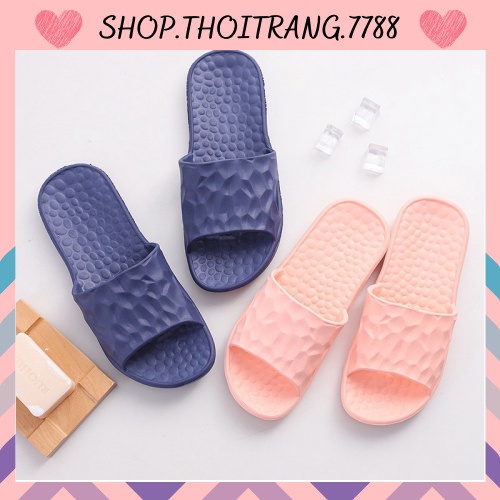 Dép đi trong nhà, văn phòng, nhà tắm xuất Hàn 88056 chất liệu nhựa đúc nguyên khối 88056 shop thời trang 7788