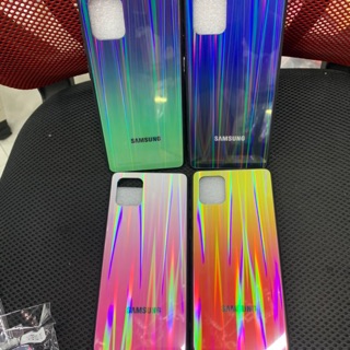 Ốp lưng samsung Note 10 lite viền dẻo màu lưng kính màu