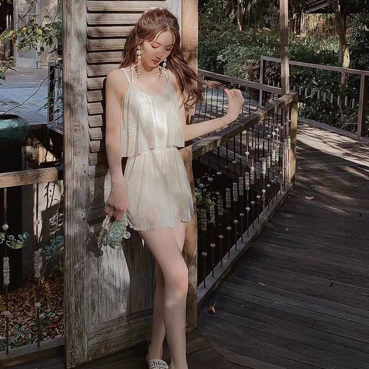 Bộ Đồ Bơi Mỏng Che Phủ Bụng Thiết Kế Dễ Thương Cho Nữ