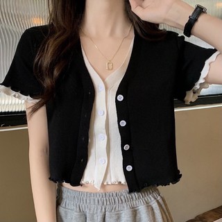 [VIDEO UNBOX] ÁO CROPTOP LEN LAYER LIỀN (sẵn)