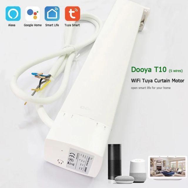 [ 3 năm BH ] Động cơ rèm wifi - Zigbee Tuya, Smartlife, Motor Dooya T10 hoặc ODM