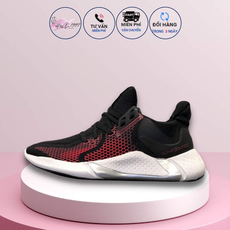 Giày Thể Thao Nam Nữ HOT 2021- Giày Sneaker Đen Đỏ - Cá tính năng động ĐI CHƠI - Rep11 Fullbox-Halo1997