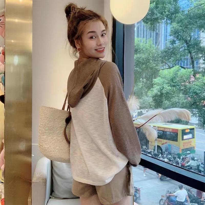 Áo Kiểu Nữ Tay Dài Cổ Chữ V Giảm Béo