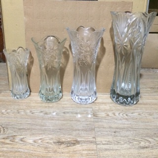Lọ Hoa Thuỷ Tinh Trắng: 20cm . 25cm . 30cm . 35cm [ Giá Tốt ]