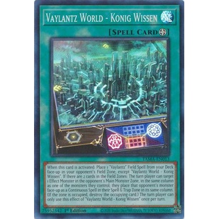 Thẻ Bài Yugioh Vaylantz World - Konig Wissen - TAMA-EN013 - Super Rare 1st Edition