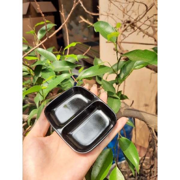 Đĩa Đựng Gia Vị, Đĩa Chấm 2 Ngăn, Đĩa Đựng Nước Chấm An Toàn Sức Khỏe, Bền Đẹp - Duonghieu6789