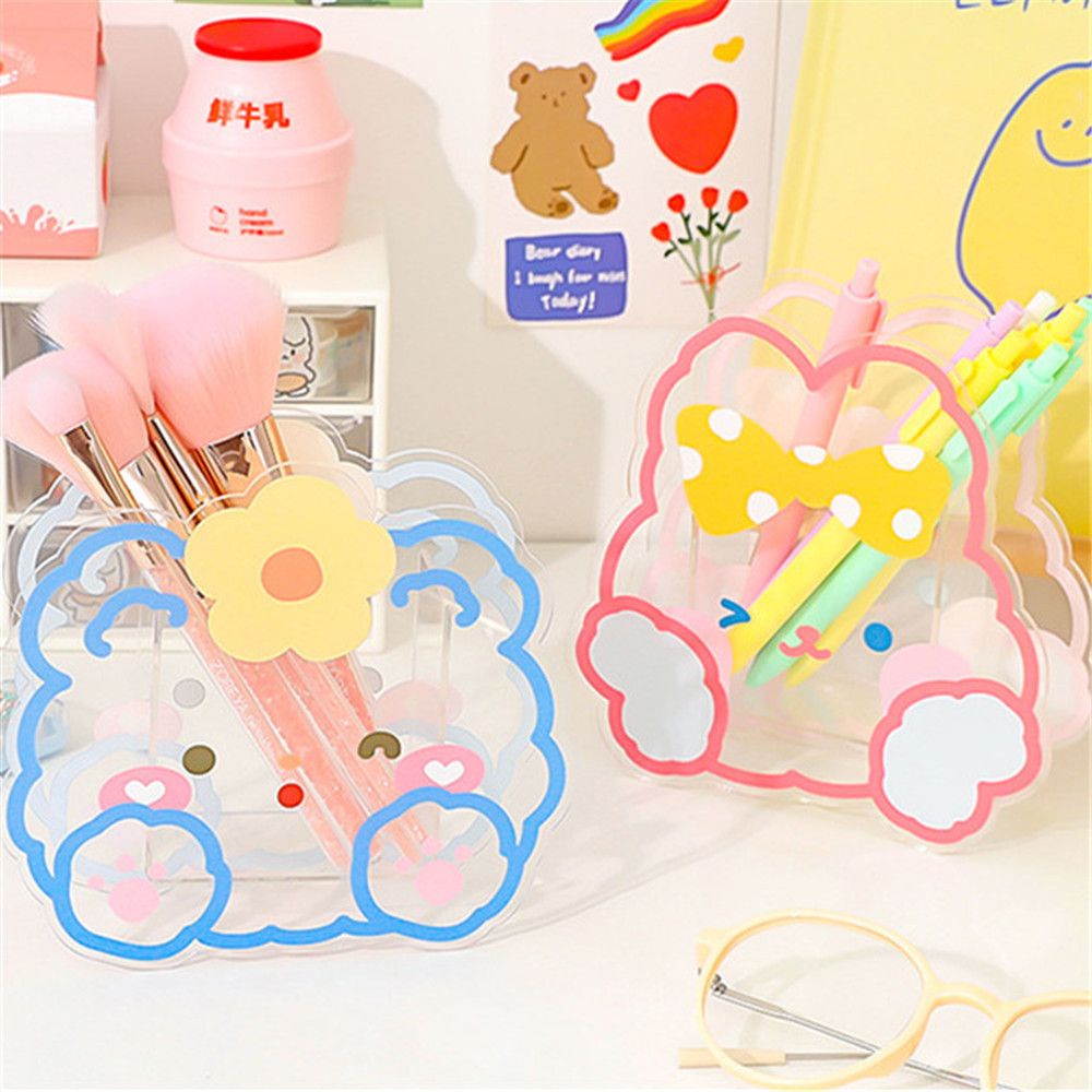 Hộp Đựng Bút Bằng Acrylic Để Bàn Thiết Kế Độc Đáo Tiện Dụng Cho Văn Phòng
