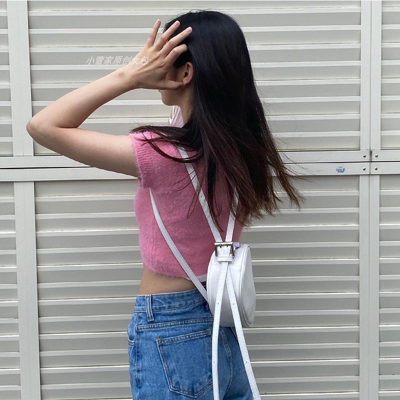 Túi Đeo Vai Nữ Thiết Kế kim Jisoo Jisoo Bán Trăng Nửa Vai Thiết Kế Hàn Quốc