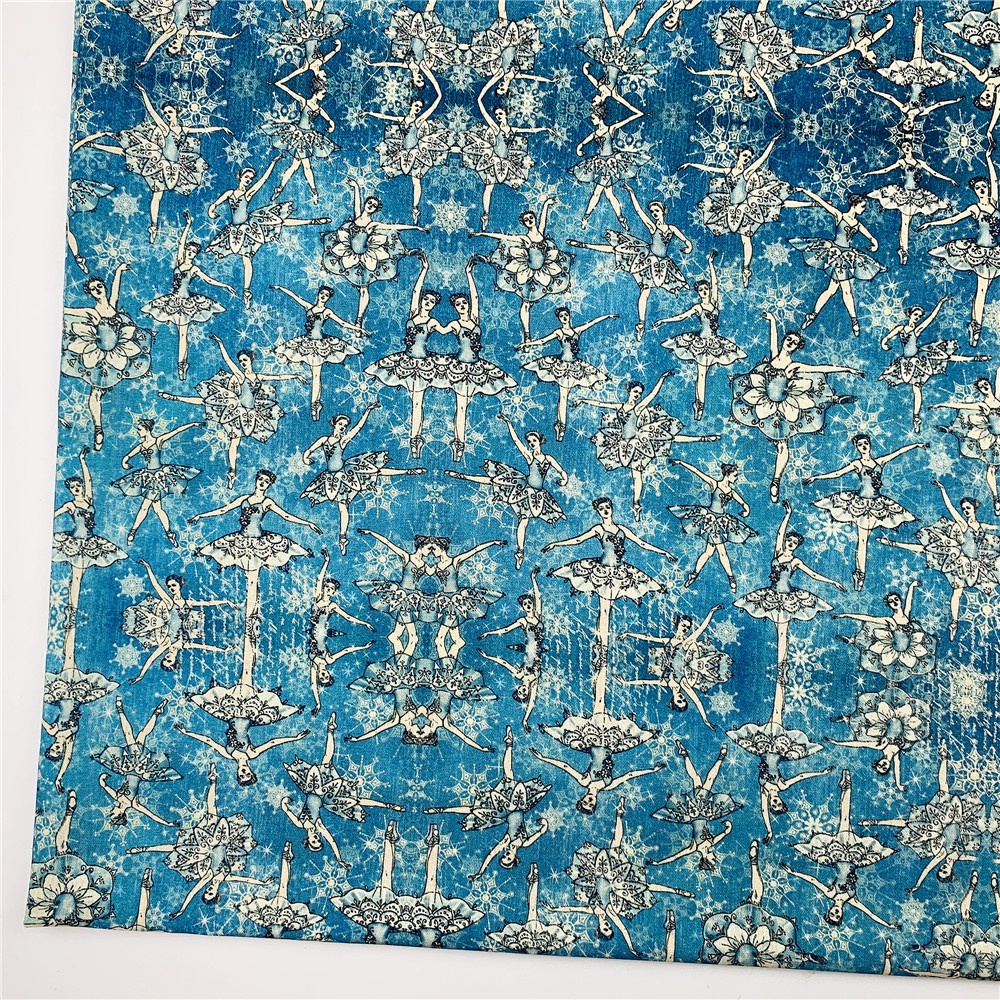 Vải Cotton Họa Tiết Tranh Sơn Dầu Cổ Điển Dùng May Vá Thủ Công