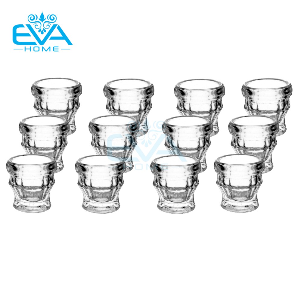 BỘ 12 LY THỦY TINH MẮT TRE 5ML