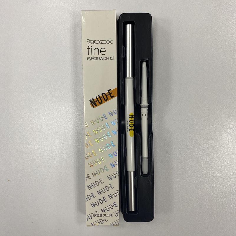Bút chì kẻ NUDE lông mày hai đầu hình tam giác xoay được chống nước chống mồ hôi lâu trôi