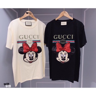 🐭Áo thun Gu mickey kim sa siêu đẹp