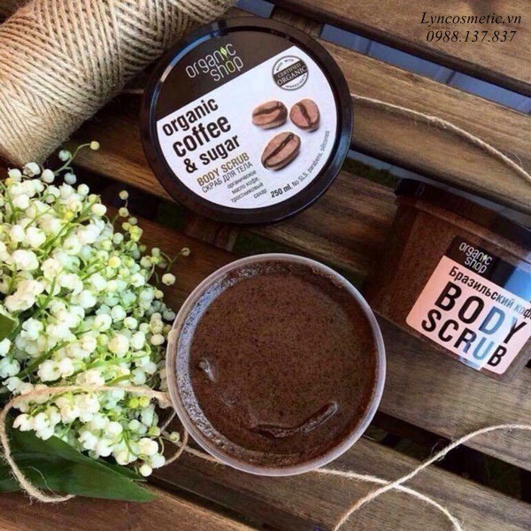 Tẩy tế bào chết ORGANIC COFFEE &amp; SUGAR BODY SCRUB (Body)