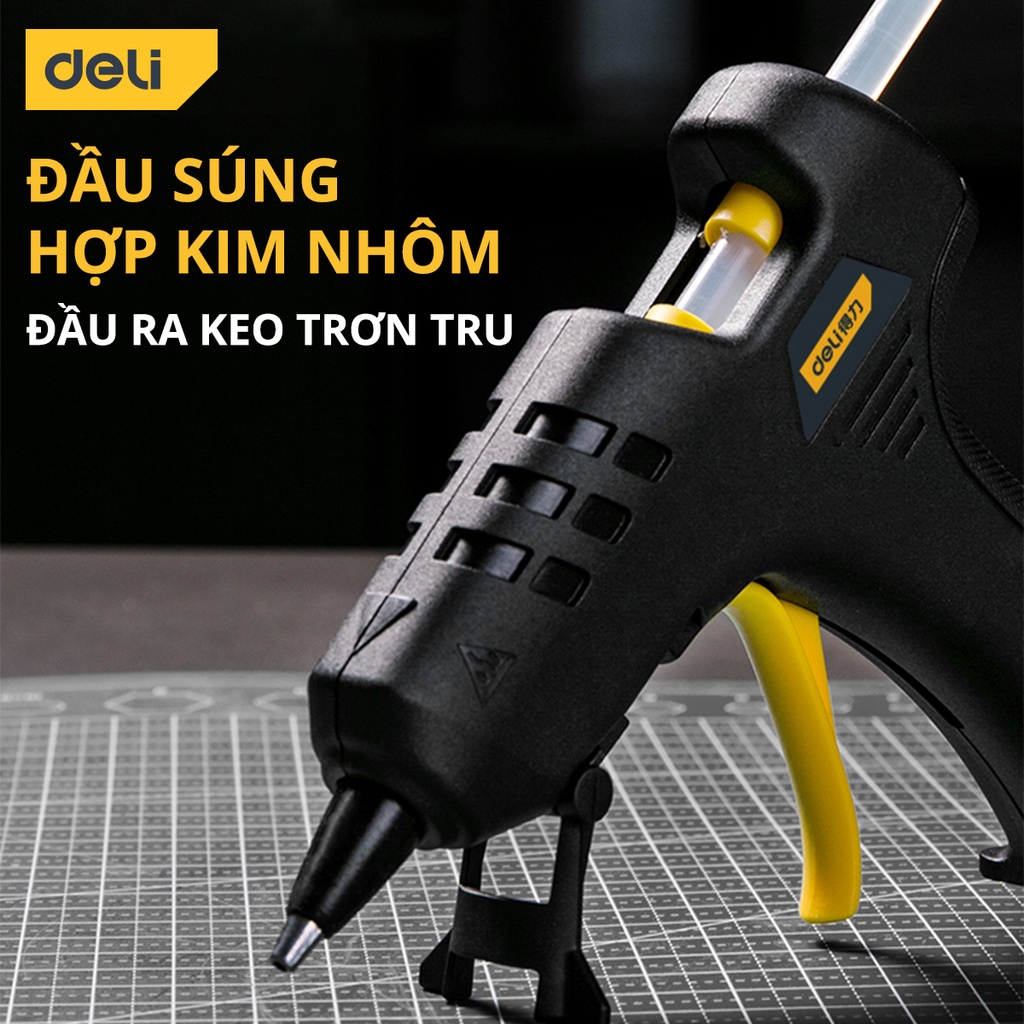 Súng Bắn Keo Deli Cao Cấp Chính Hãng Công Suất Lớn 40W - Nhỏ Gọn, An Toàn Sử Dụng - Thiết Kế Hiện Đại - DL402040/DL2540