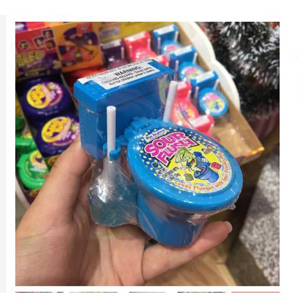 Giá sỉ lốc 12 chiếc kẹo mút bồn cầu kidsmania sour flush đủ 3 màu siêu rẻ - ảnh sản phẩm 7