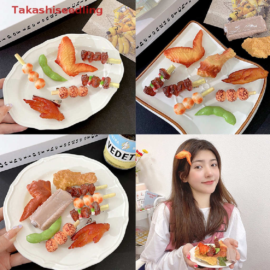 (Takashiseedling) Kẹp Tóc Hình Thức Ăn Vui Nhộn