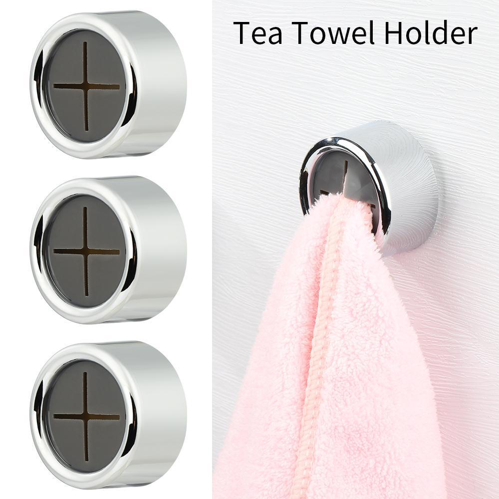 Set 3 Giá Đỡ Khăn Lau Bằng Crom Di Động Cho Nhà Ở