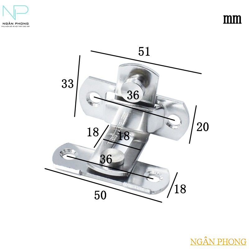 CHỐT KHÓA INOX SỐ 3