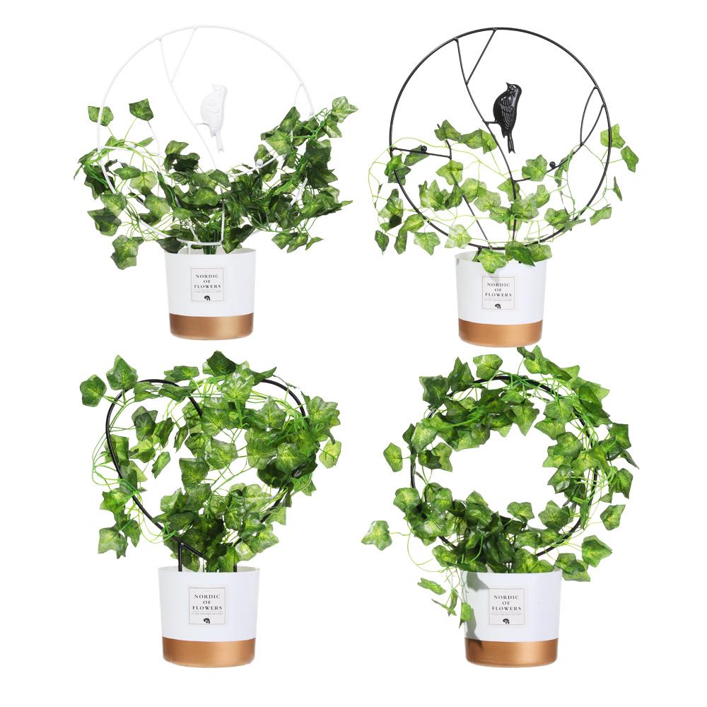 Giá Đỡ Cây Cảnh Hình Tròn Bằng Sắt Hình Trái Tim Trang Trí Sân Vườn