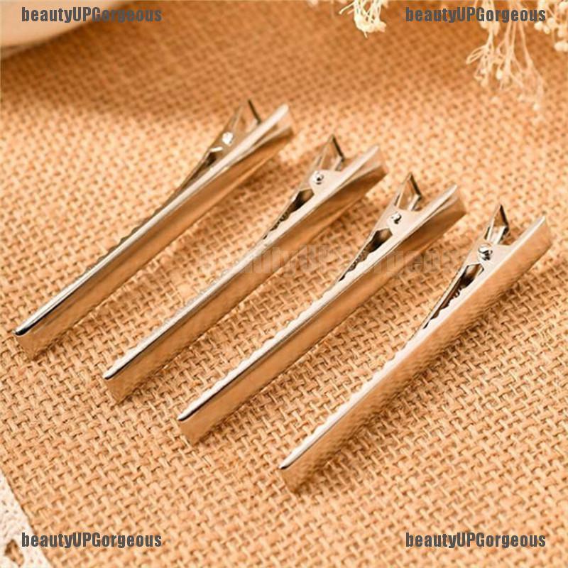 Set 20 kẹp tóc kim loại màu bạc DIY hàng mới