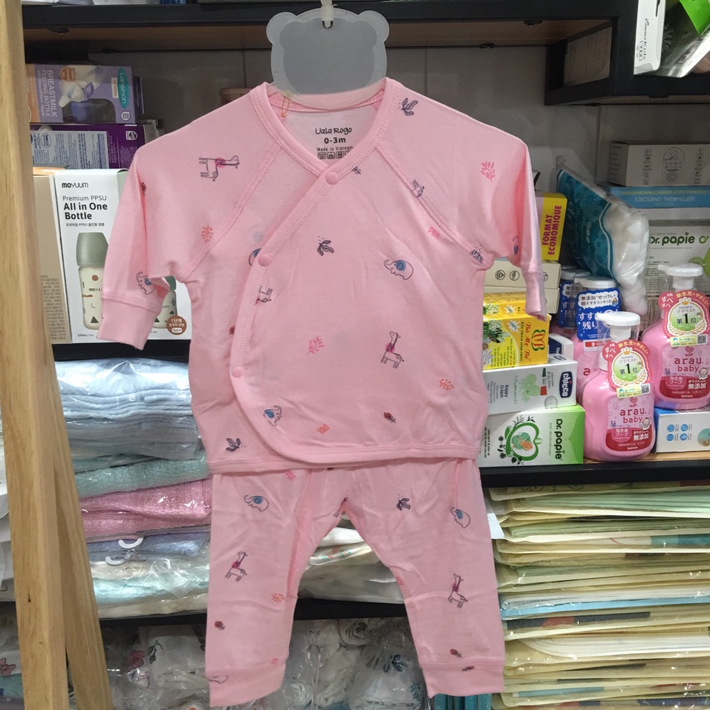 Bộ sơ sinh cúc chéo ualarogo