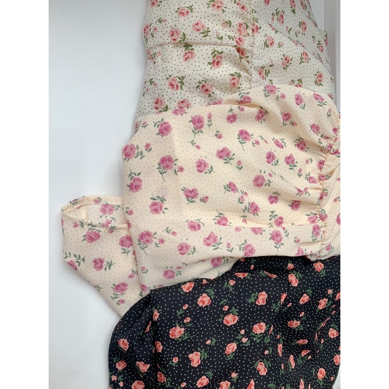 [Ảnh thật/Video] Chân váy hoa nhí 3 tầng Hàng Quảng Châu có lớp lót trong mềm đẹp Chân váy hoa vintage | BigBuy360 - bigbuy360.vn