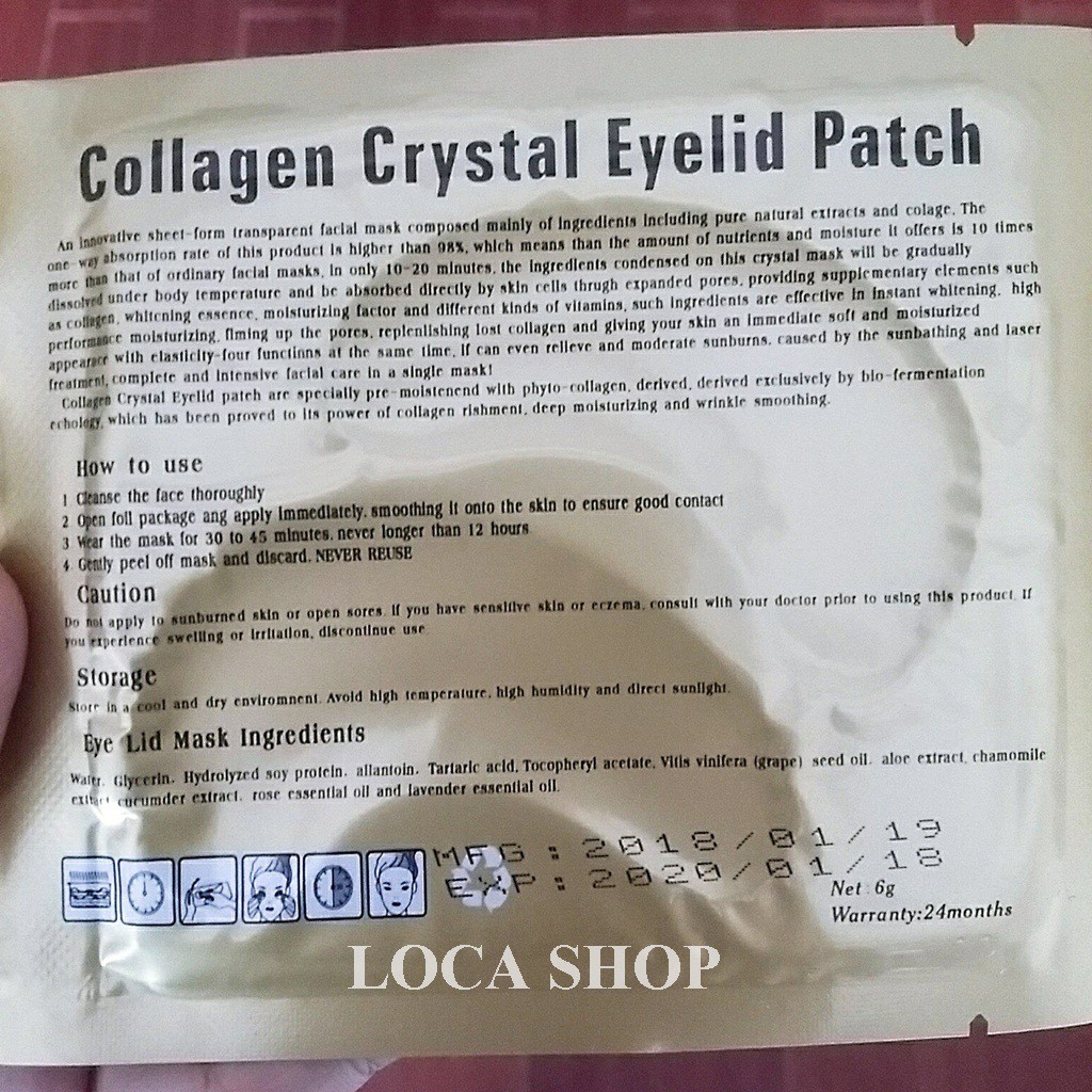 Mask Mắt Collagen - Mặt nạ mắt Crystal Eyelid Patch | BigBuy360 - bigbuy360.vn