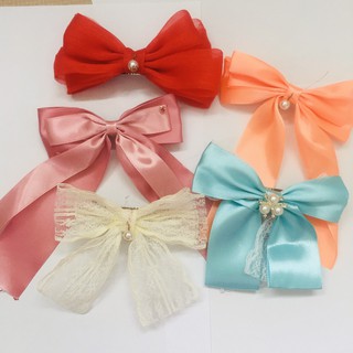 Kẹp nơ handmade cực xinh nhiều mẫu đồng giá tha hồ lựa - Kẹp tóc nơ - Selenshop