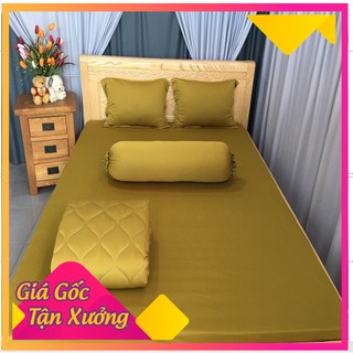 Bộ Drap Thun Màu Hàn Quốc Mát Lạnh