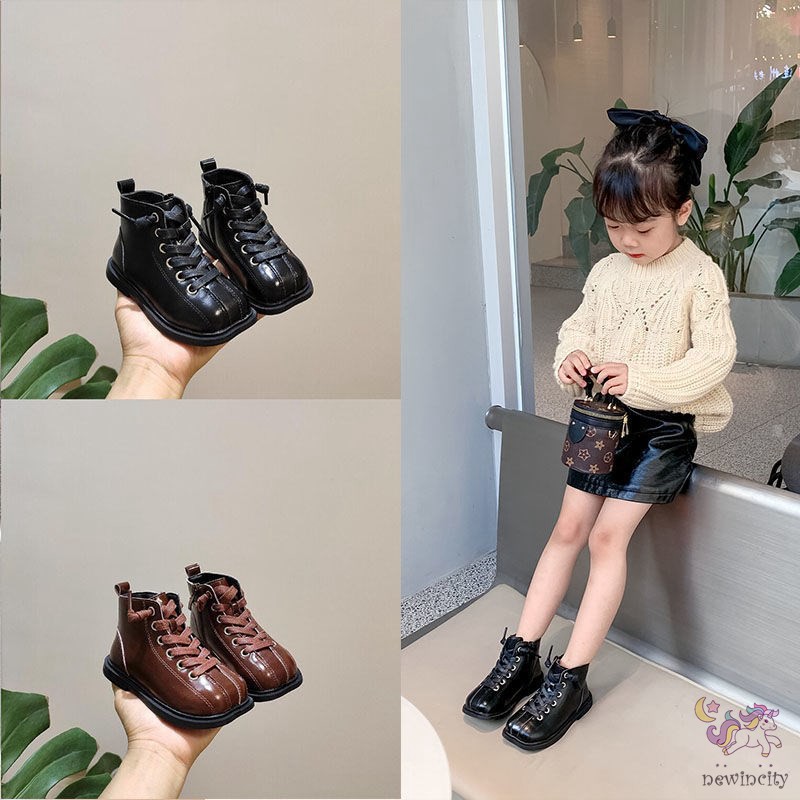Giày bốt giữ ấm chống trượt phong cách thời trang Hàn Quốc dành cho bé gái