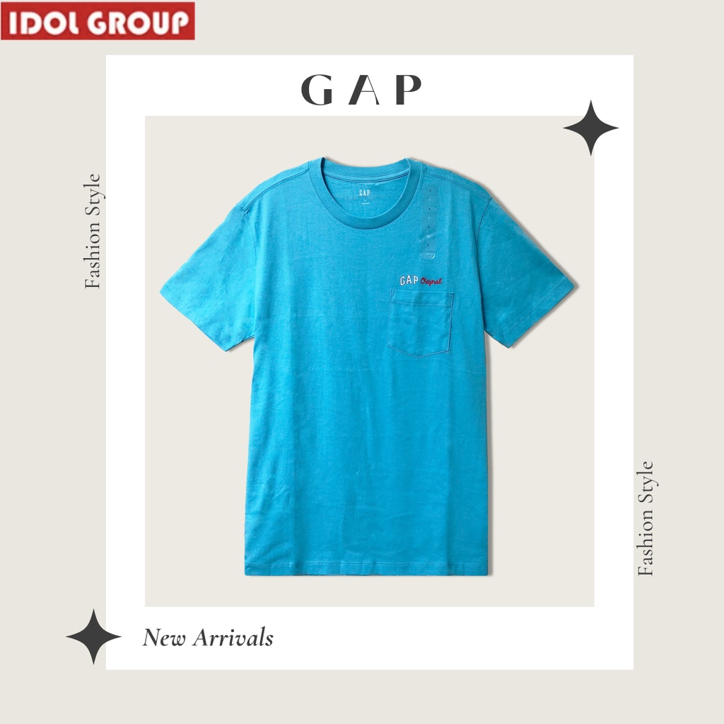 [Chính hãng] Áo Thun Nam GAP VNXK Hàng Chính Hãng, Loan Màu Đỏ - Xanh đậm