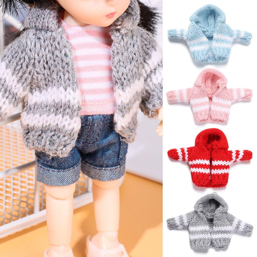 Áo Sweater Dệt Kim Mini Nhiều Màu Sắc Thời Trang Cho Búp Bê DIY
