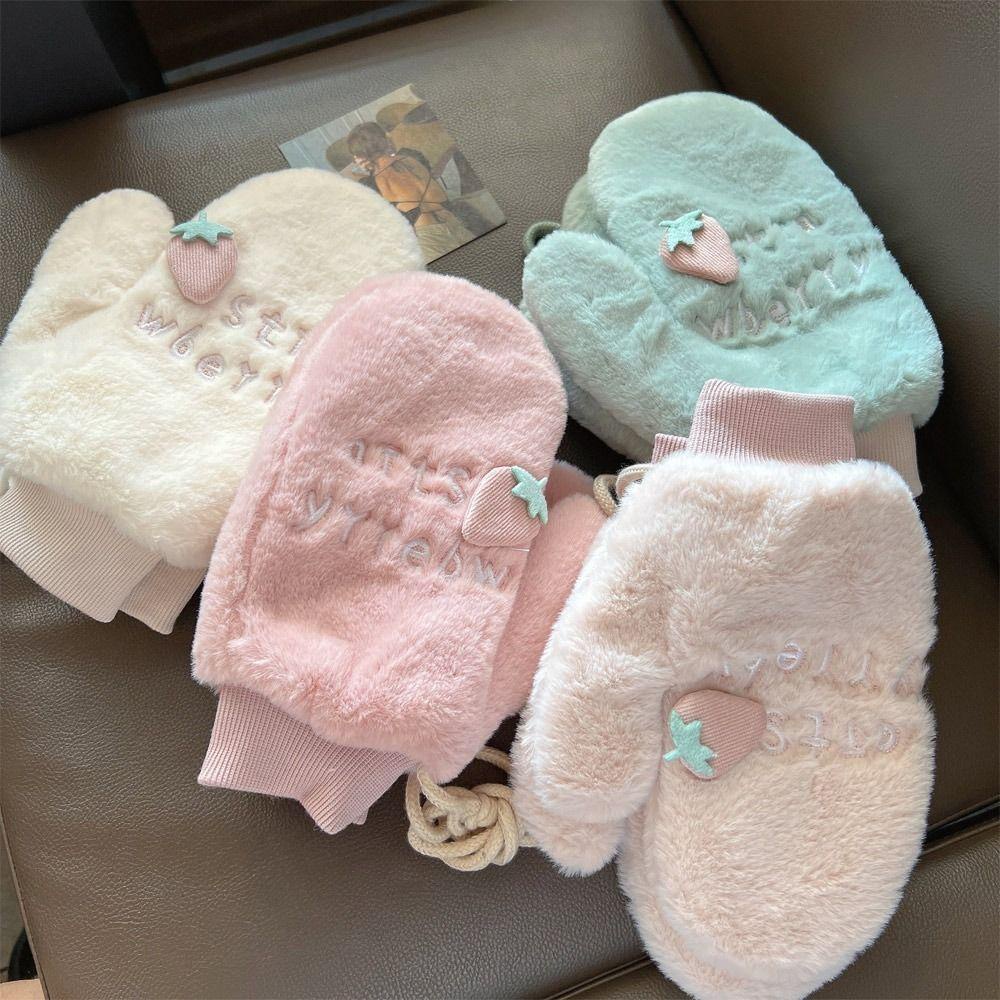 Găng Tay Dày Dặn Kiểu Hoạt Hình Đáng Yêu Cho Học Sinh