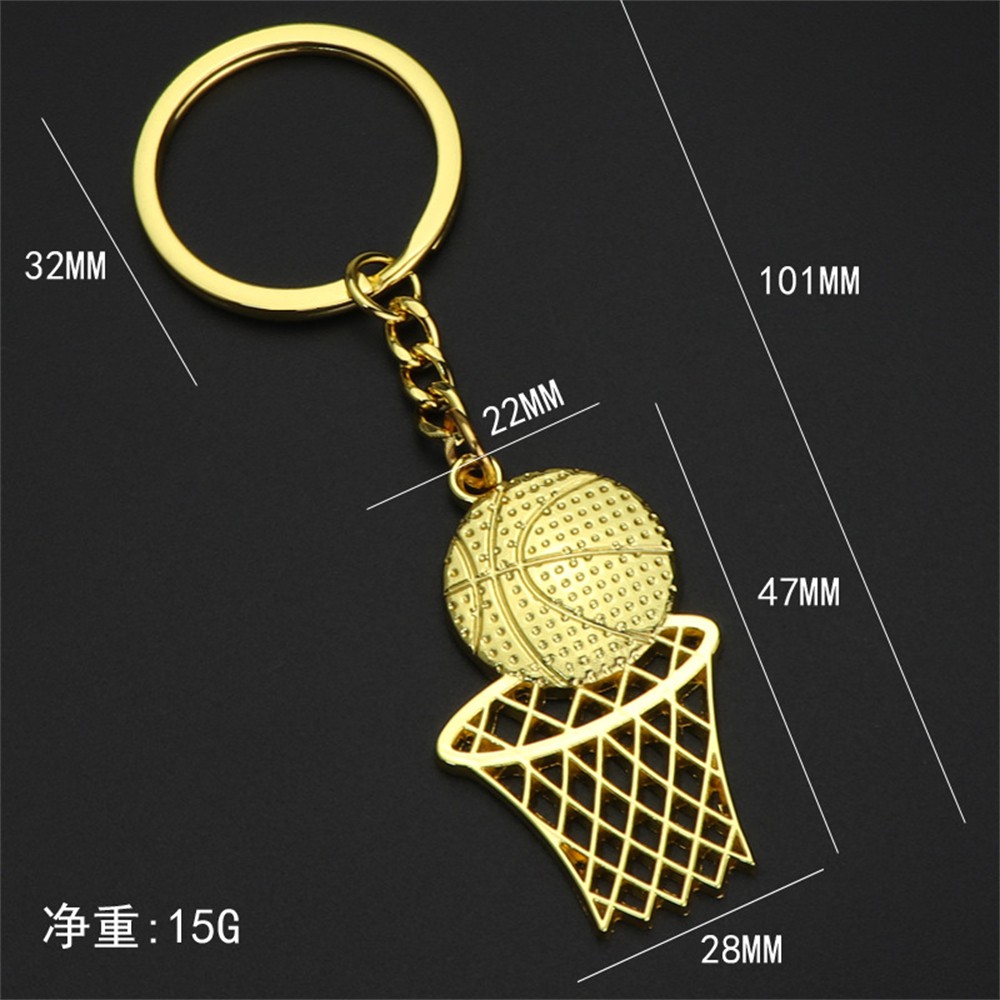 Móc Khóa Hình Quả Bóng Rổ Thời Trang